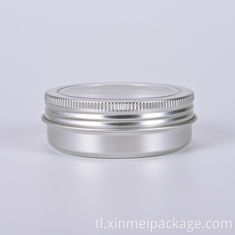 Silver 60ml aluminyo jar silver 60ml aluminum jar